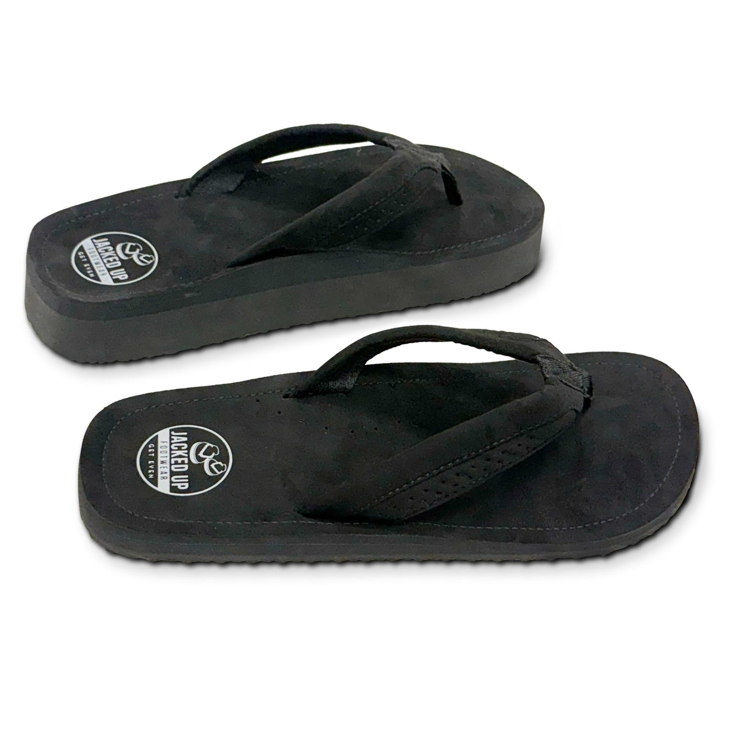 Heel Lift Slim Fit Sandals For Leg Length Discrepancy by Jacked Up Footwear (US Sizes)